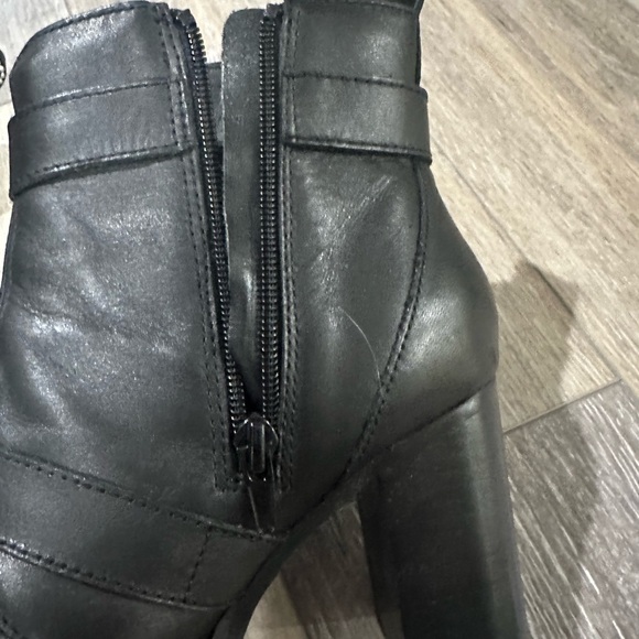 Steve Madden Halle Black Leather Boots - Picture 9 of 11